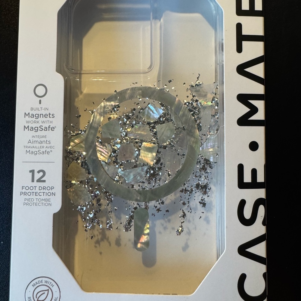 Case-Mate Silver Sparkle Protective Phone Case